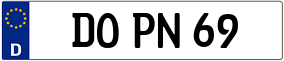 Trailer License Plate